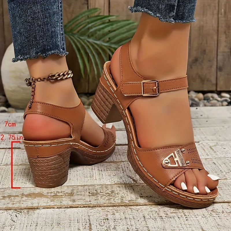 Adelina Comfort Strap Sandals - Secure Support