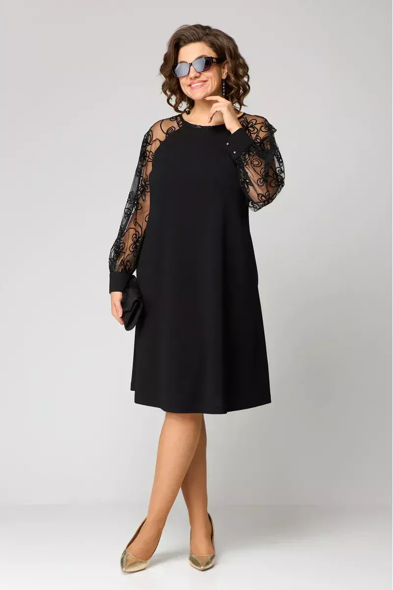 Barbora™ - Elegant Lace Sleeve Dress