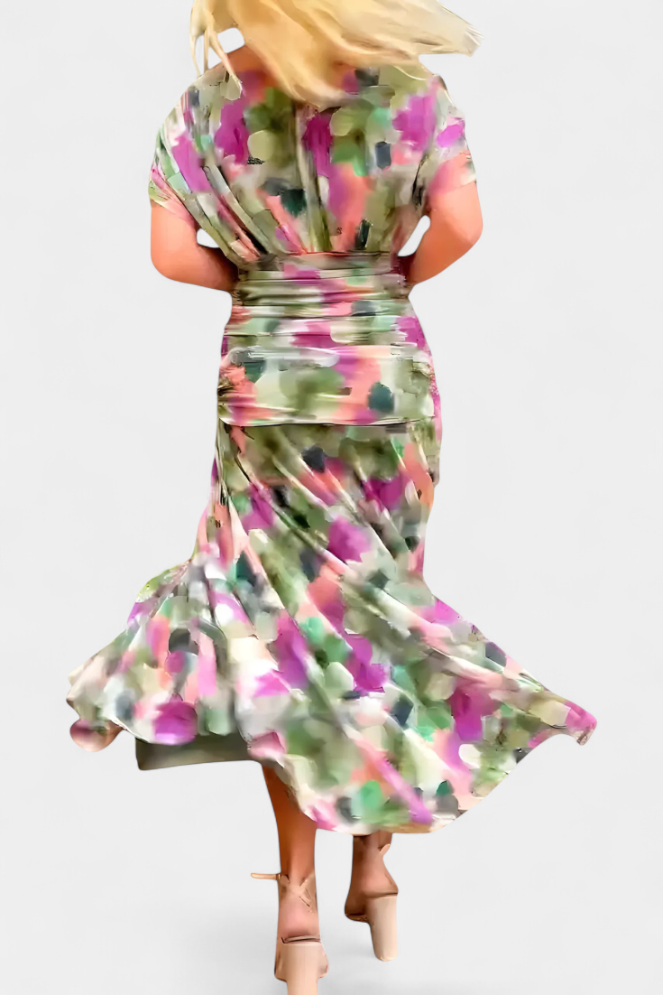 Alondra™ | V-Neck Long Floral Maxi Dress