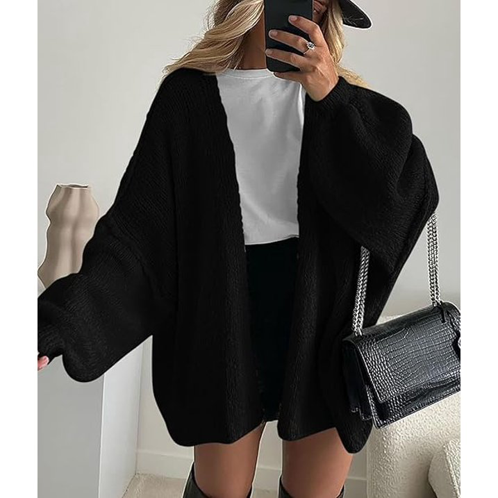 ALIYAH - CHIC WARMTH KNIT MAXI CARDIGAN