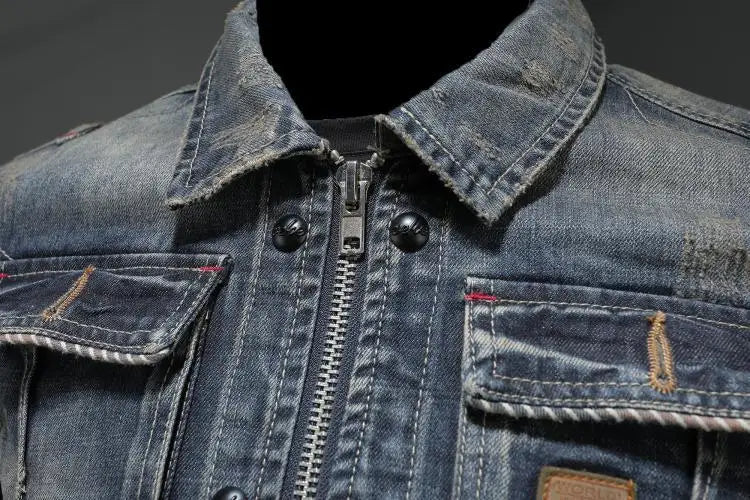 Francesco - Vintage-Inspired Denim Jacket
