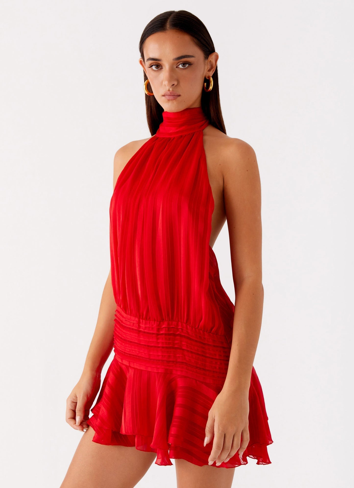 NERIAH - ELEGANT CHIFFON MINI DRESS