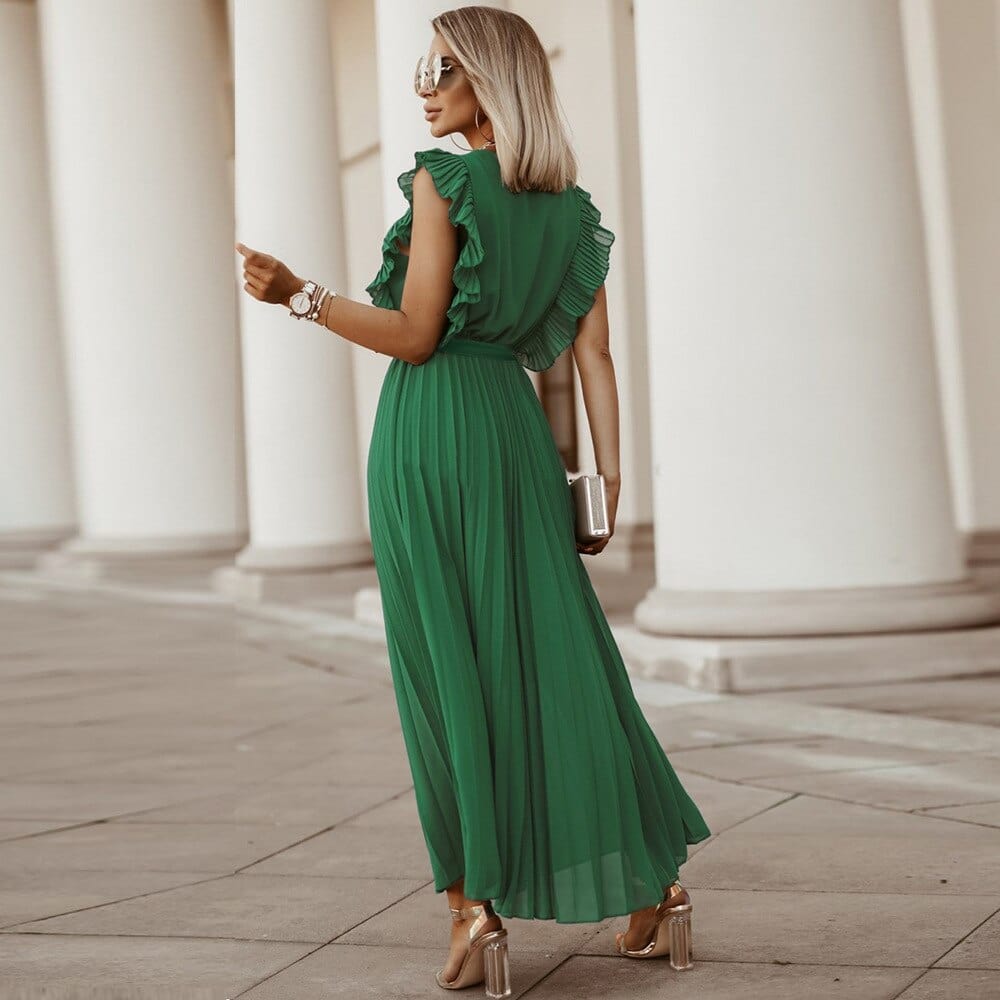 Adele™ - Dress with V-Neck