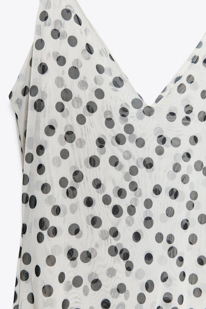 KENZIE - VINTAGE INSPIRED DOT MAXI DRESS