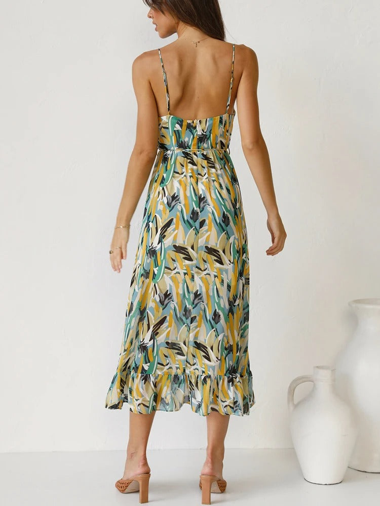 EDEN - BLOOMING STRAPPY MAXI DRESS