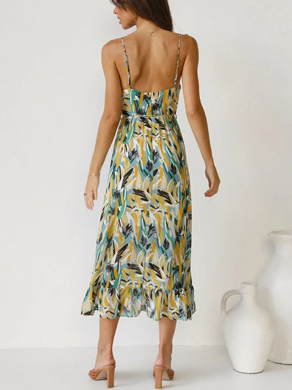 EDEN - BLOOMING STRAPPY MAXI DRESS