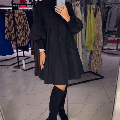 JODIEROSE - PLUS SIZE PUFF SLEEVE DRESS