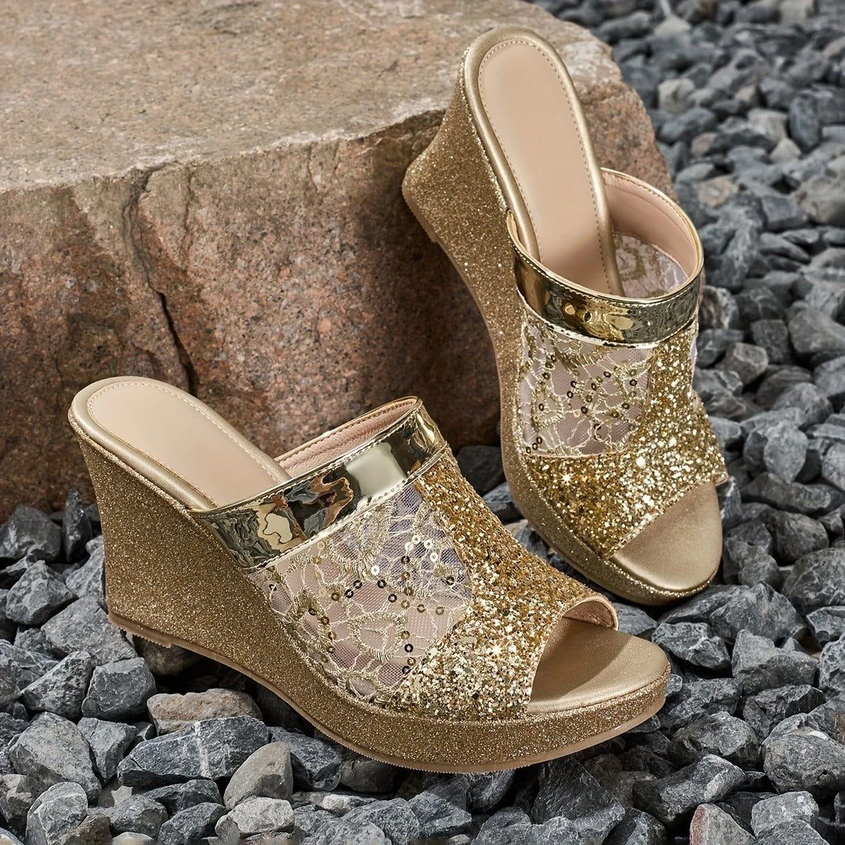 Alexis - Elegant lace high-heeled sandals