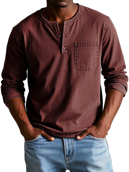 Ellis™ - Vintage Henley Shirt