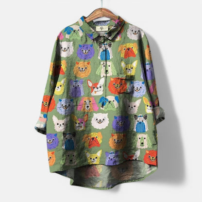 MACKENZIE - STYLISH GRAPHIC BLOUSE