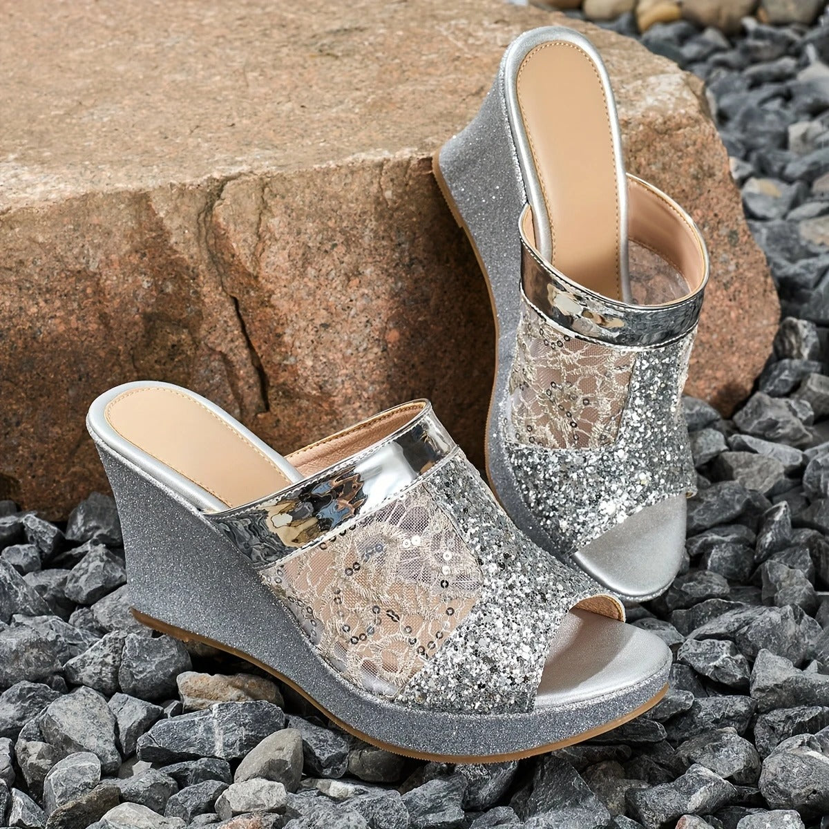Alexis - Elegant lace high-heeled sandals