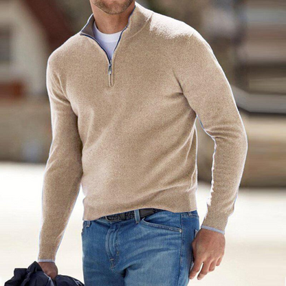 KELVIN - MODERN CRAFTED QUARTER-ZIP PULLOVER