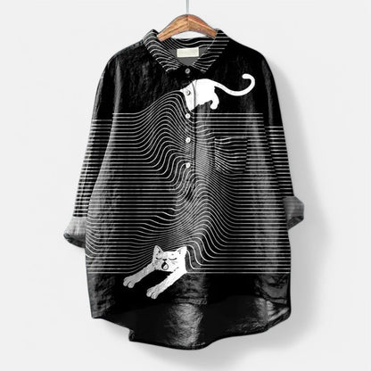 MACKENZIE - STYLISH GRAPHIC BLOUSE