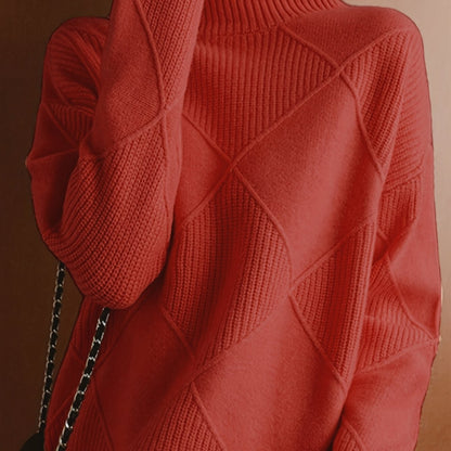 Jessie | Knitted Sweater with High Collar