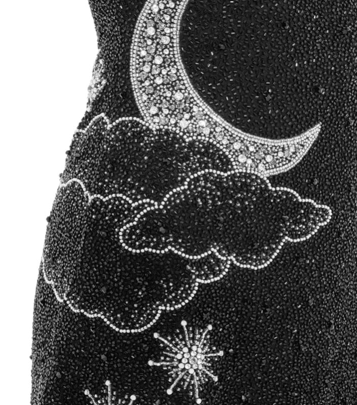 JORDYN - MYSTIC MIDNIGHT SILHOUETTE PARTY DRESS