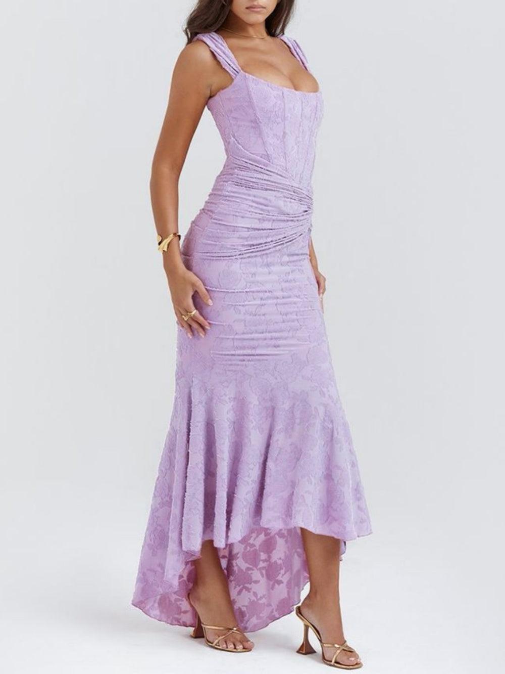 ROWAN - SKY BLOOM FLOWY MAXI DRESS