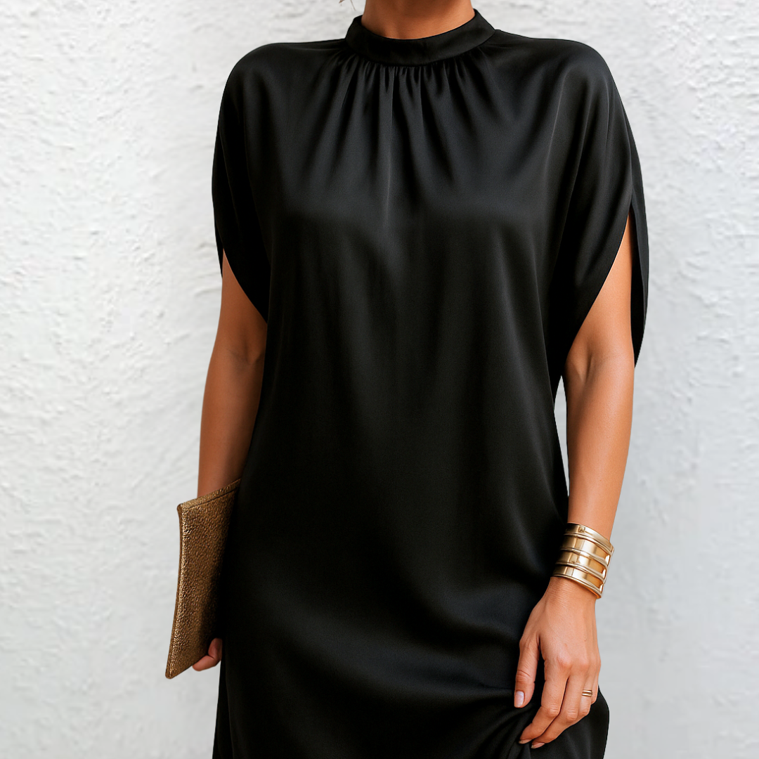 Anneline™ - ELEGANT DRESS WITH LUXE HEM DETAIL