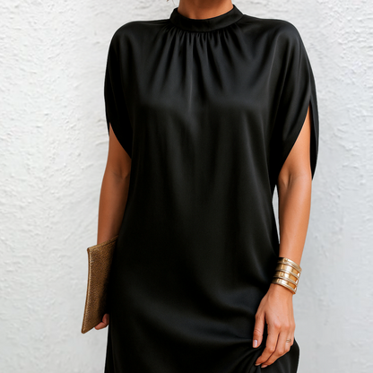 Anneline™ - ELEGANT DRESS WITH LUXE HEM DETAIL