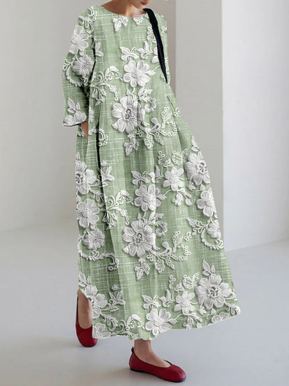 Anovia™ - Graceful Printed Dress