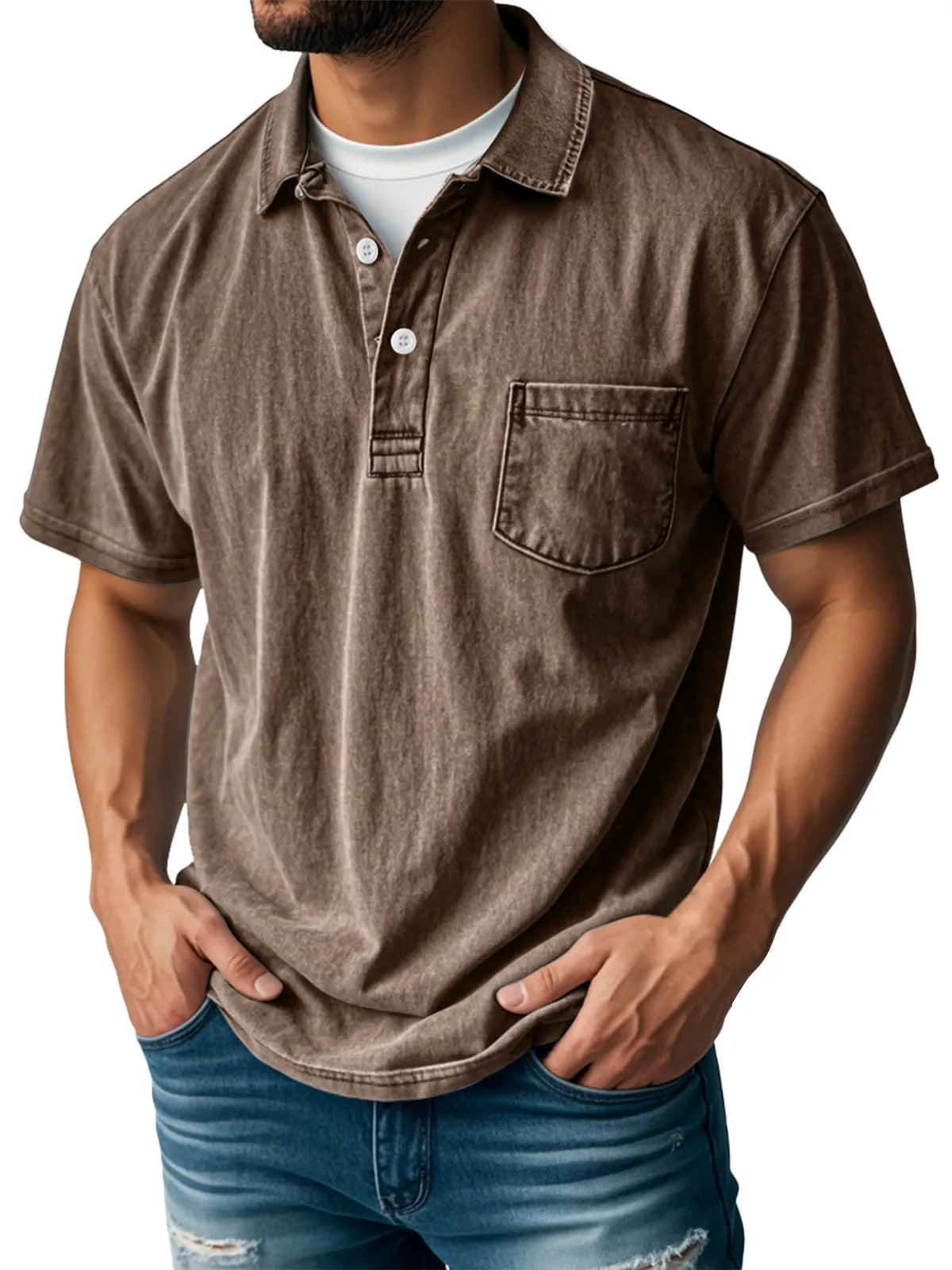Sebastien™ - Men's Casual Vintage Polo Shirt