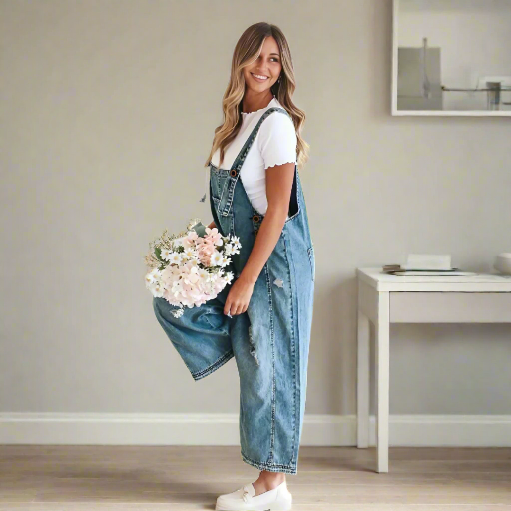 CARMINA –  RETRO WASH ADJUSTABLE STYLE JUMPSUIT