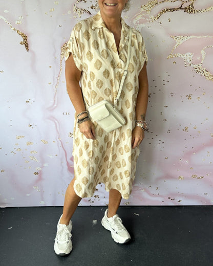 JUANITA - TRENDY V-NECK DRESS