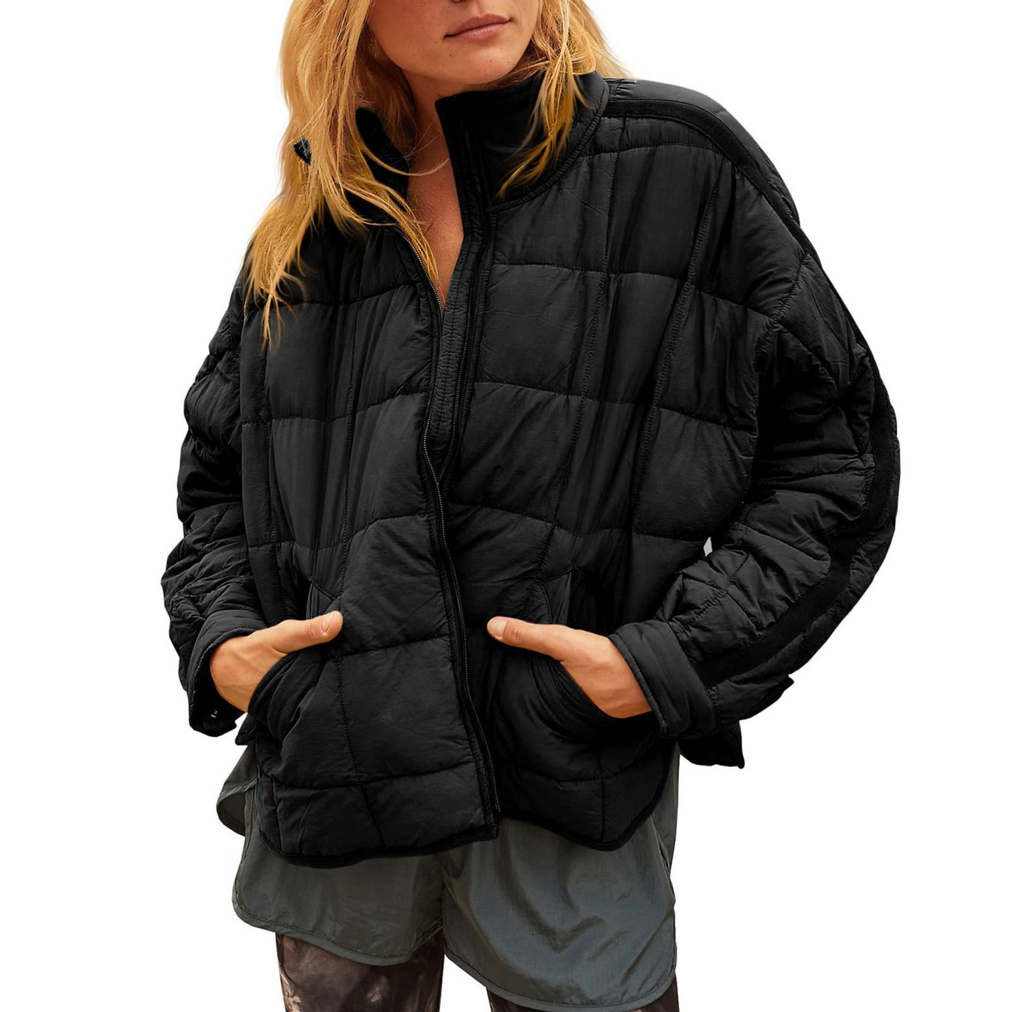 APRIL™ | Lightweight Compact Zip Puffer Jacket
