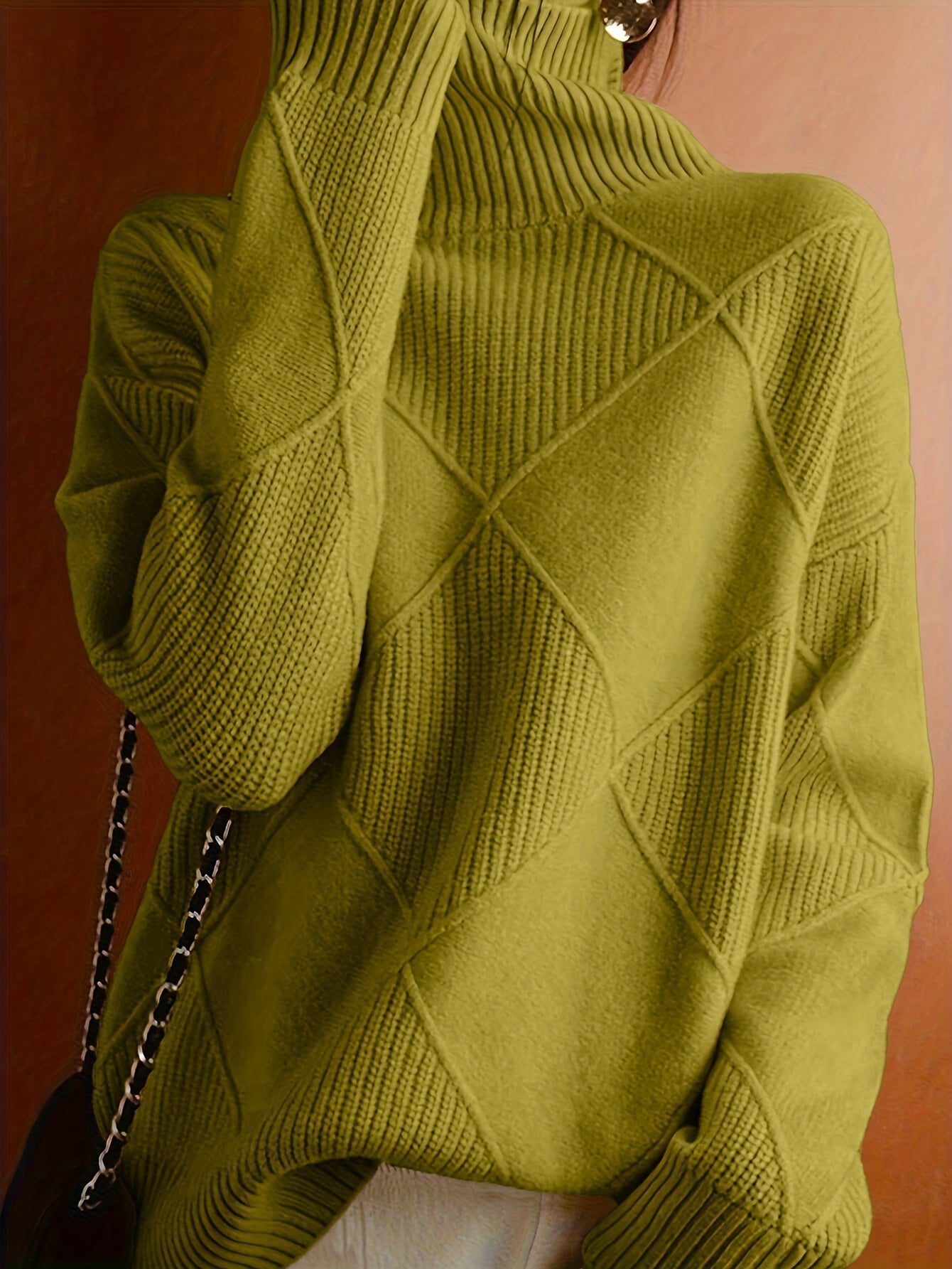 Jessie | Knitted Sweater with High Collar