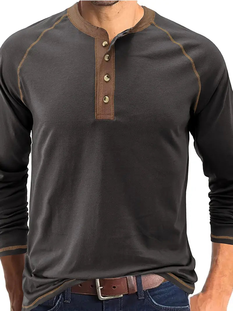 ACE - ICONIC BUTTON PLACKET KNIT TOP