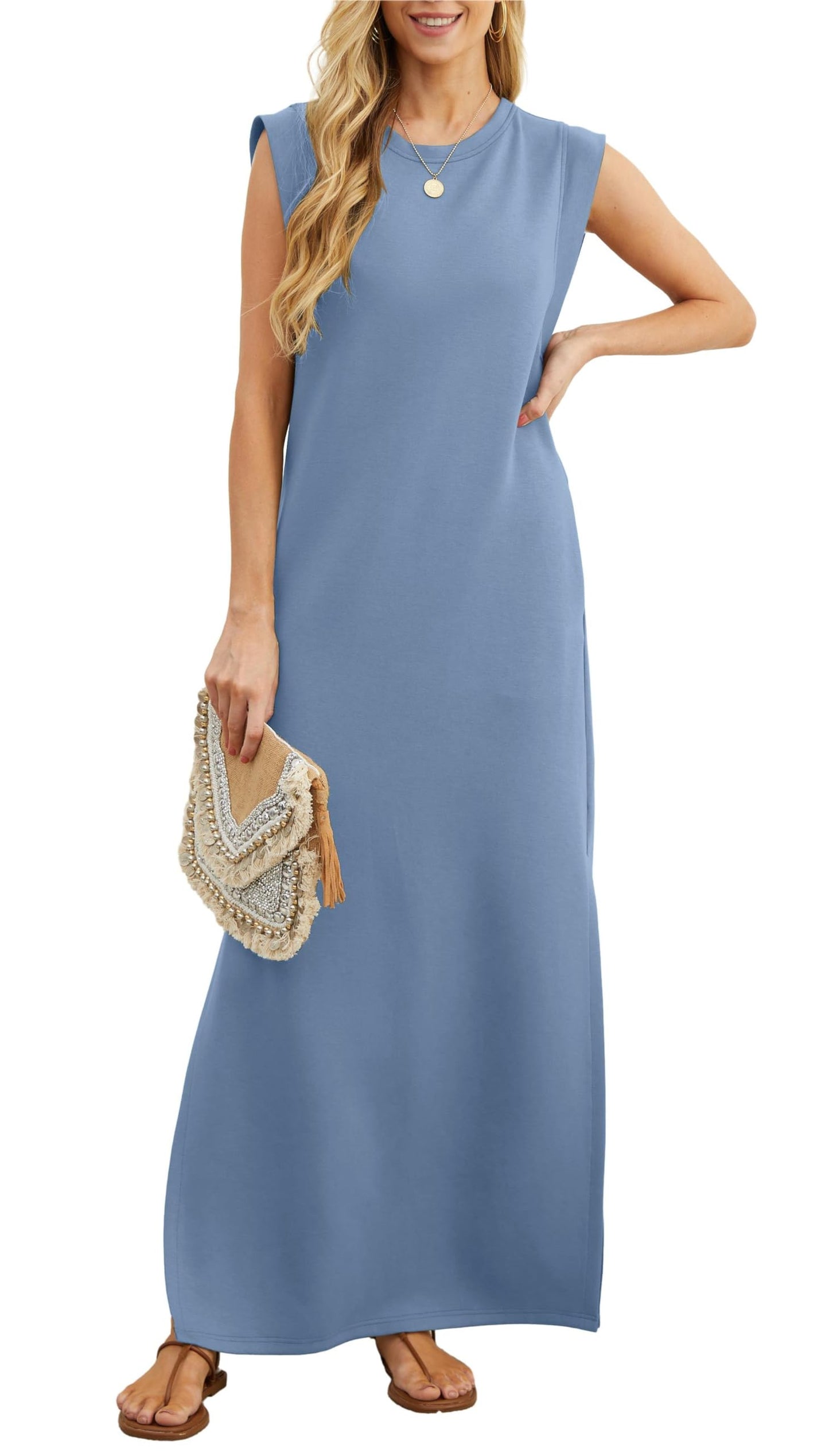 NINALEE - RELAXED FLOW SPLIT MAXI DRESS