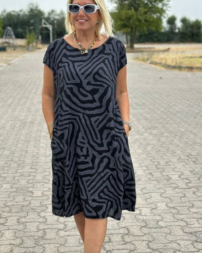 Avanille | Summer Dress with Round Neck