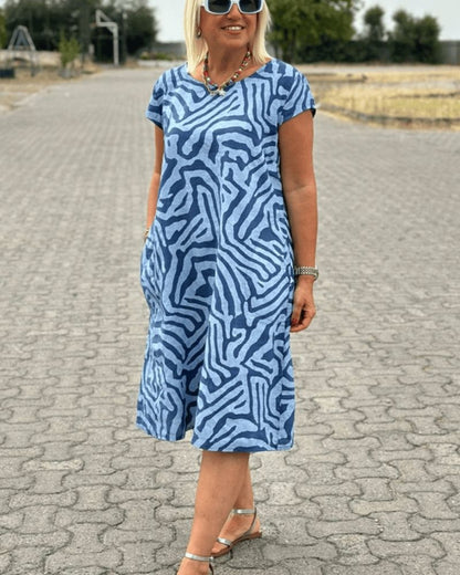 Avanille | Summer Dress with Round Neck