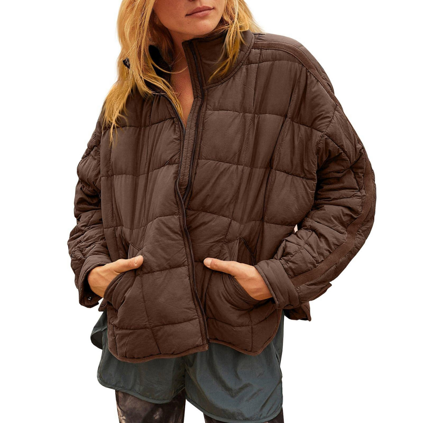 APRIL™ | Lightweight Compact Zip Puffer Jacket