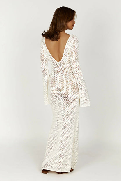 DARLY - COASTAL WHITE STRAPPY DRESS