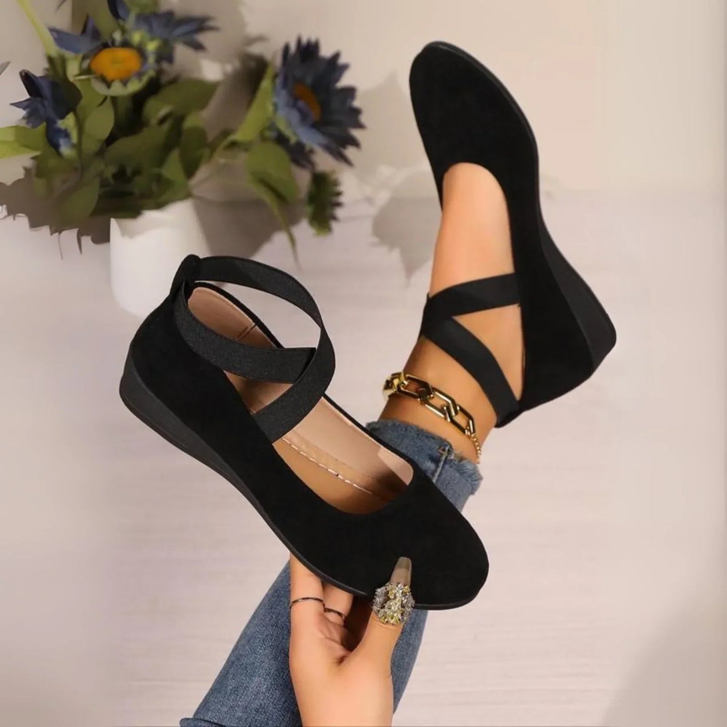 Angel™ - Comfortable Closed Wedge Flats
