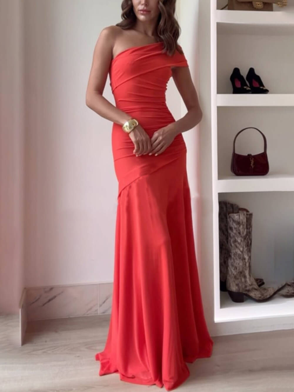 ANGELIQUE - GLAMOROUS LONG FASHION DRESS