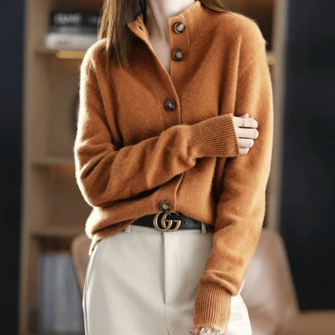 Celeste | Chic High-Neck Cardigan