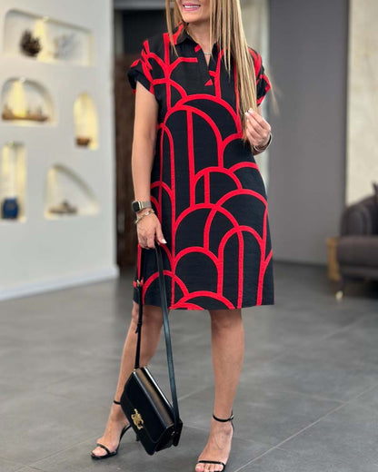 VERLYN - SHORT SLEEVE MIDI DRESS