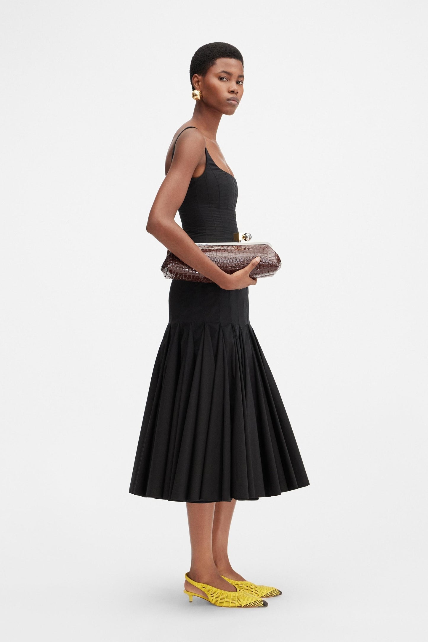 AMIRA - SHAPE-DEFINING MIDI DRESS