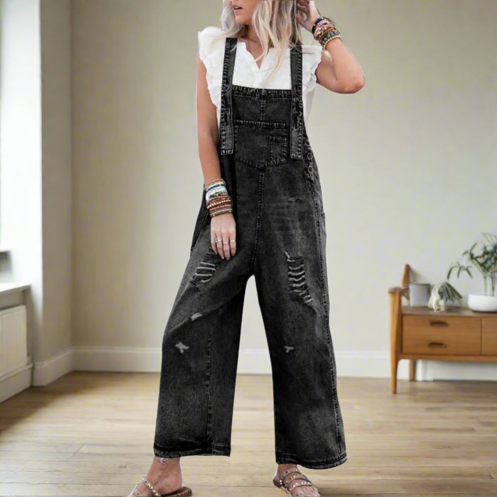 CARMINA –  RETRO WASH ADJUSTABLE STYLE JUMPSUIT