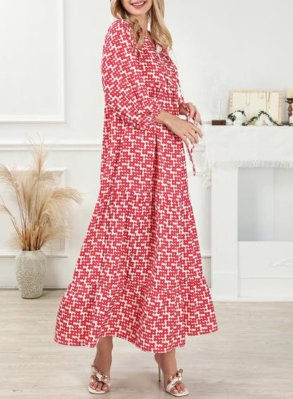ROMINA - BOHO CHIC PUFF SLEEVE MAXI