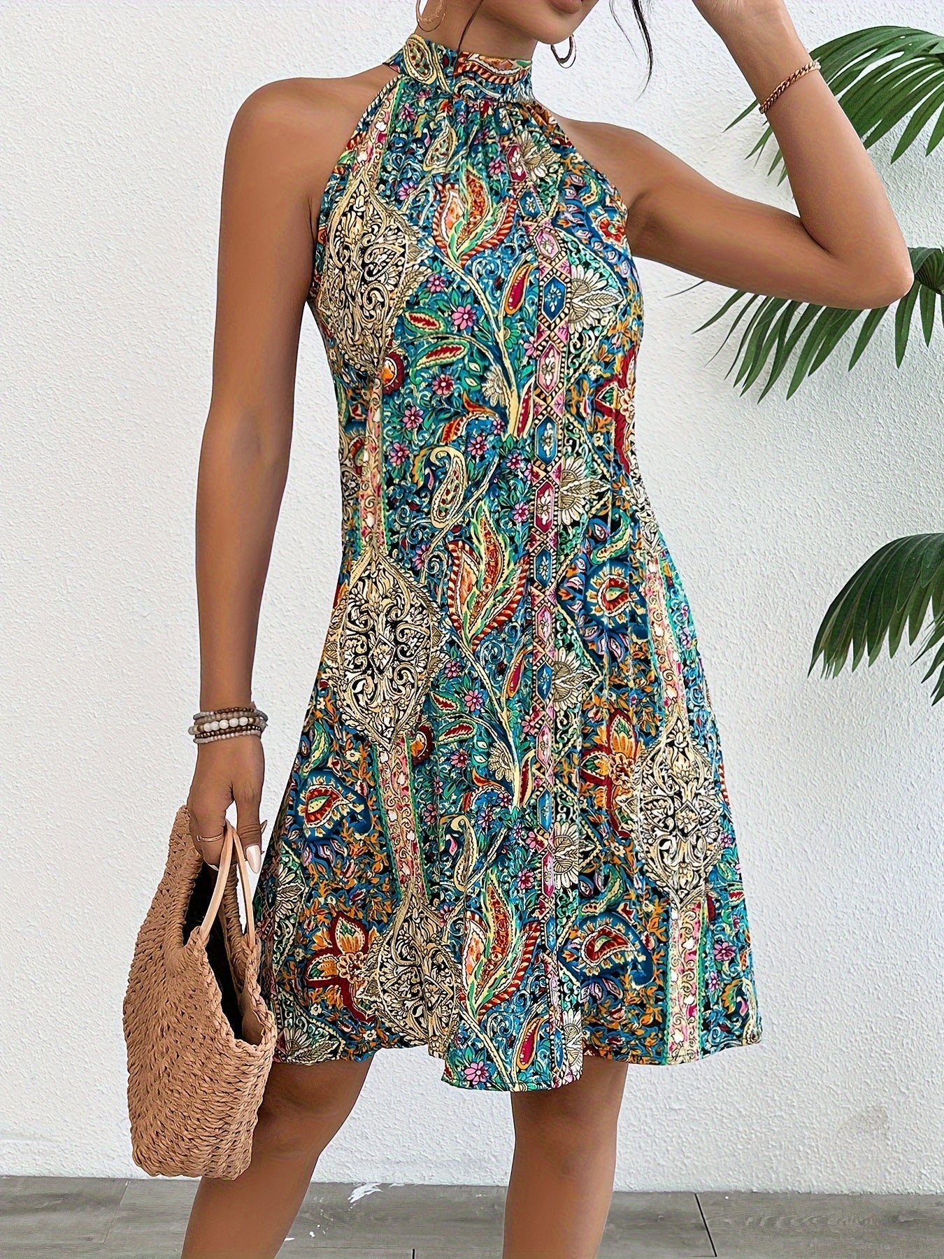 LEILANI - GLAMOROUS HALTERNECK DRESS
