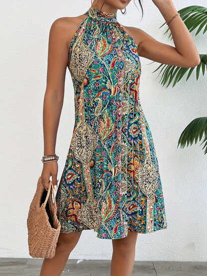 LEILANI - GLAMOROUS HALTERNECK DRESS