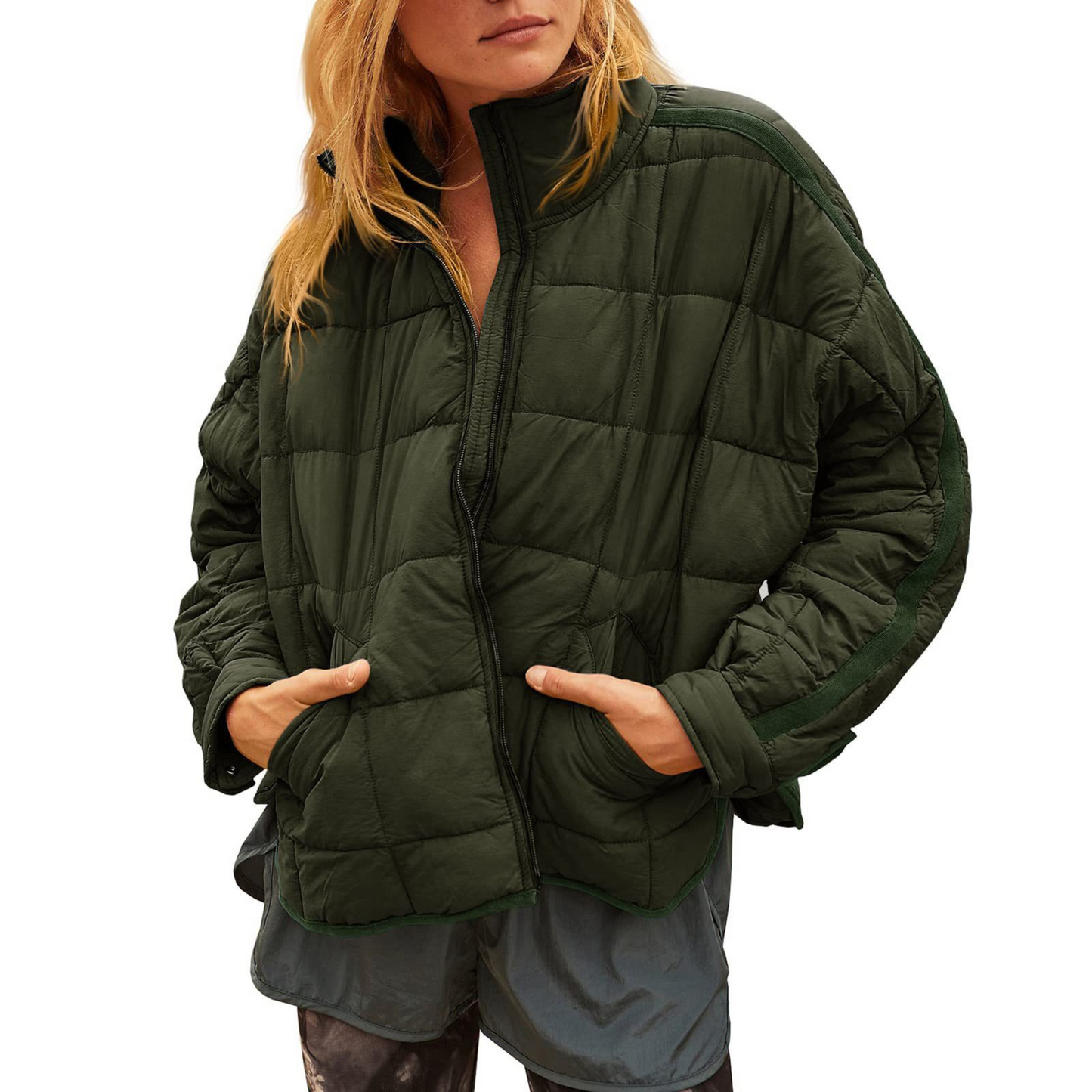 APRIL™ | Lightweight Compact Zip Puffer Jacket