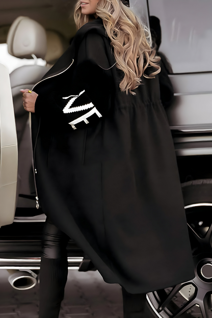 PARIS - MODERN CHIC KNIT HOODED JACKET