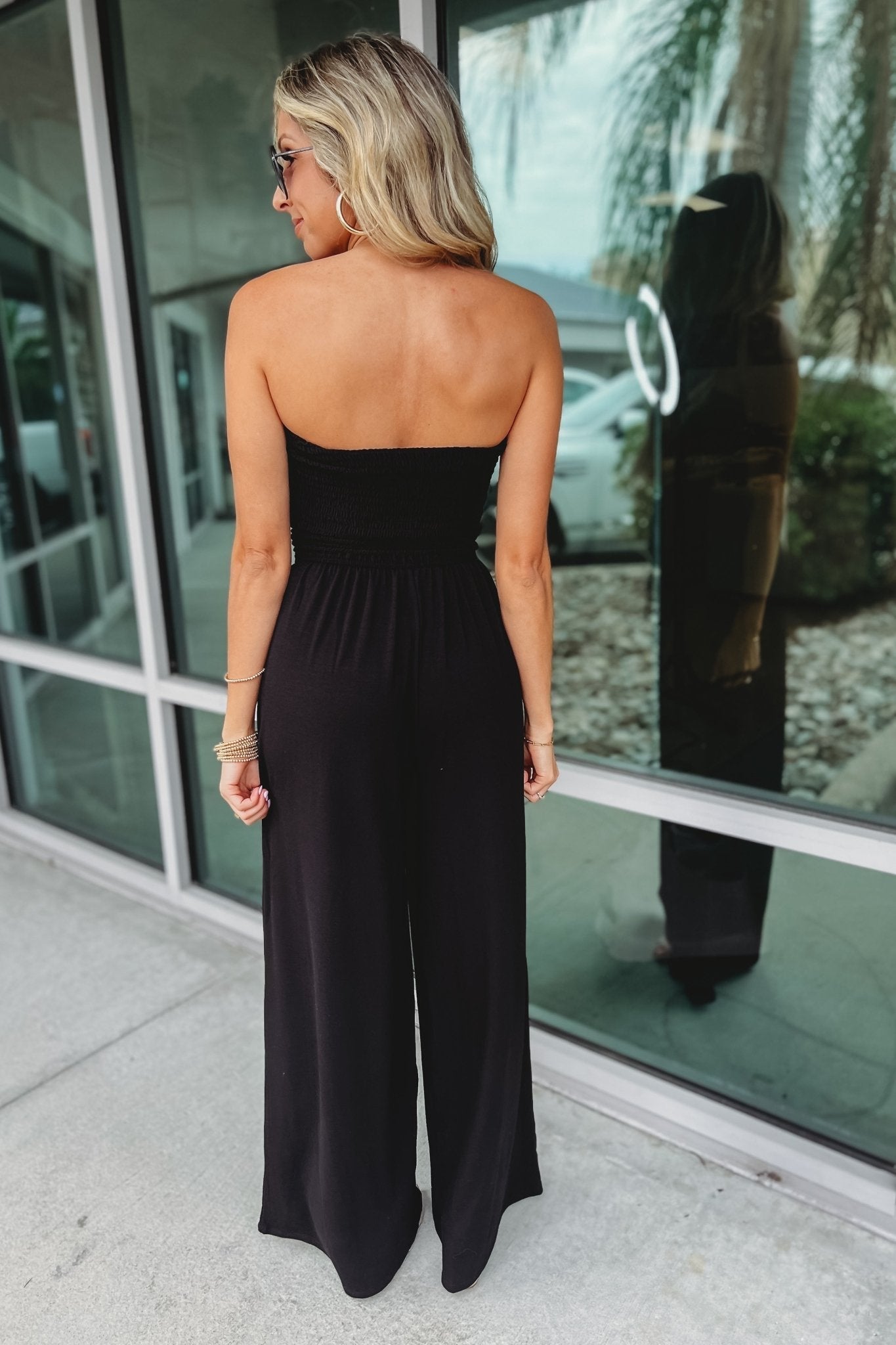DESTINY - EFFORTLESS STYLE SMOCKED JUMPSUIT