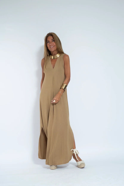 VIVIEN - FIGURE FLATTERING DRESS WITH VEST