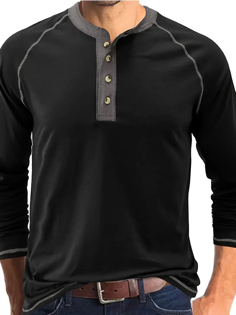 ACE - ICONIC BUTTON PLACKET KNIT TOP