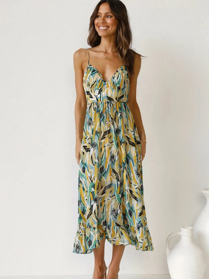 EDEN - BLOOMING STRAPPY MAXI DRESS