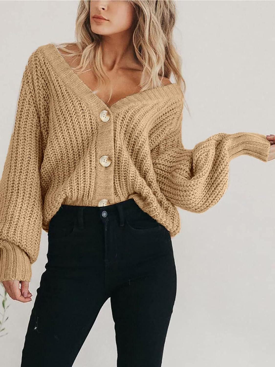 Emily | Button Up Long Sleeve Cardigan